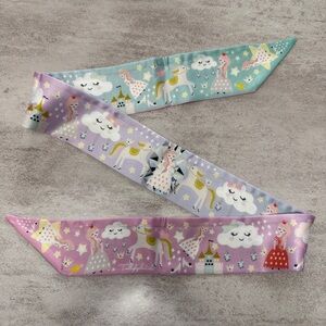 Enchanted Unicorn Kids Hair Scarf silk